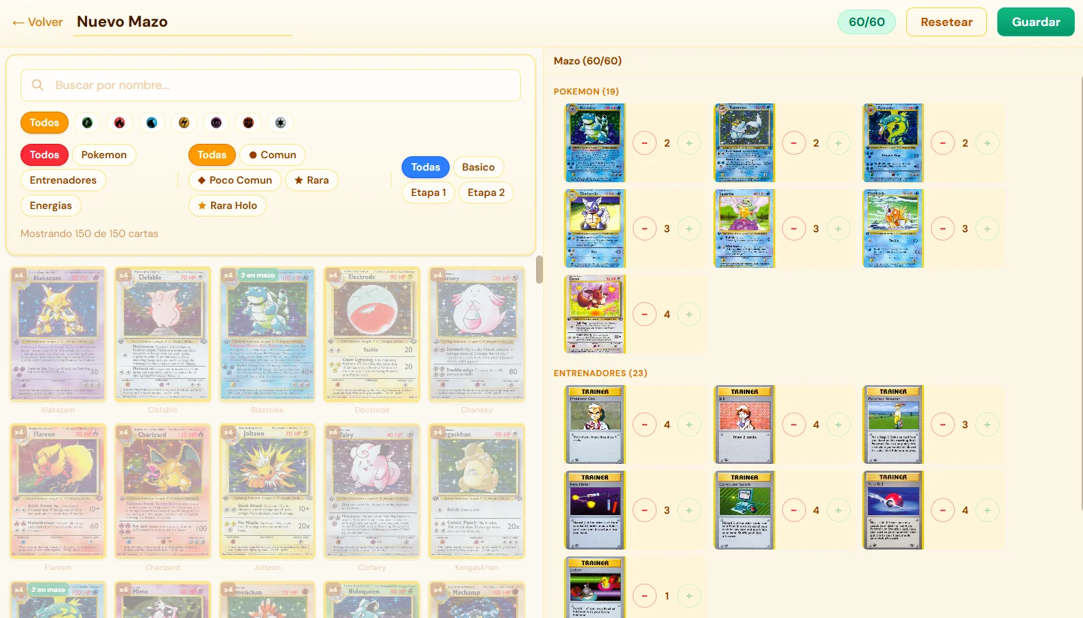 Constructor de Mazos